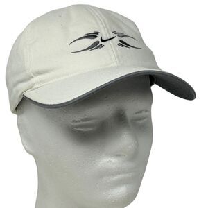 Vintage Nike Swoosh Logo Hat Cap White Y2Ks 2000s Strapback 6 Panel